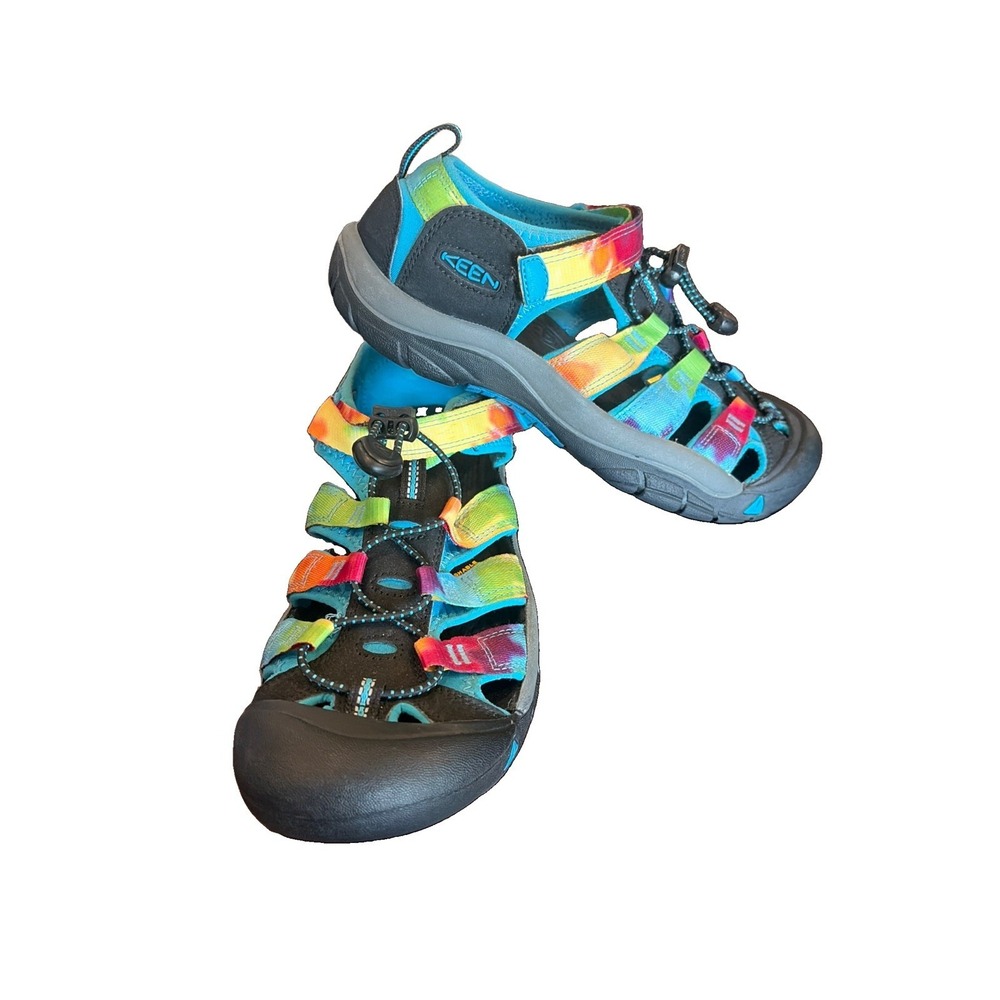 KEEN Waterproof Water Sandal Rainbow Tie Dye Size 6 Women Adjustable Strap (C6)